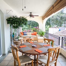 Colorful Outdoor Dining
